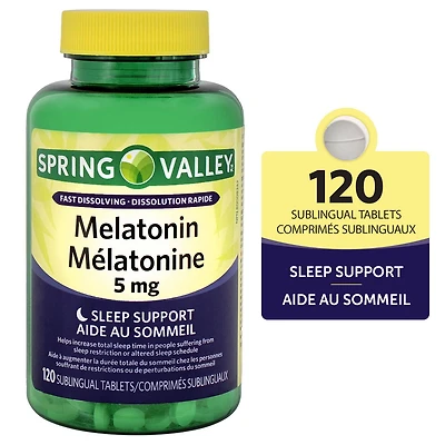 Spring Valley Melatonin 5mg, 120 Sublingual Tablets