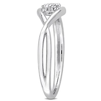 Bague de Promesse infini Miabella d'accent de diamant en Argent Sterling