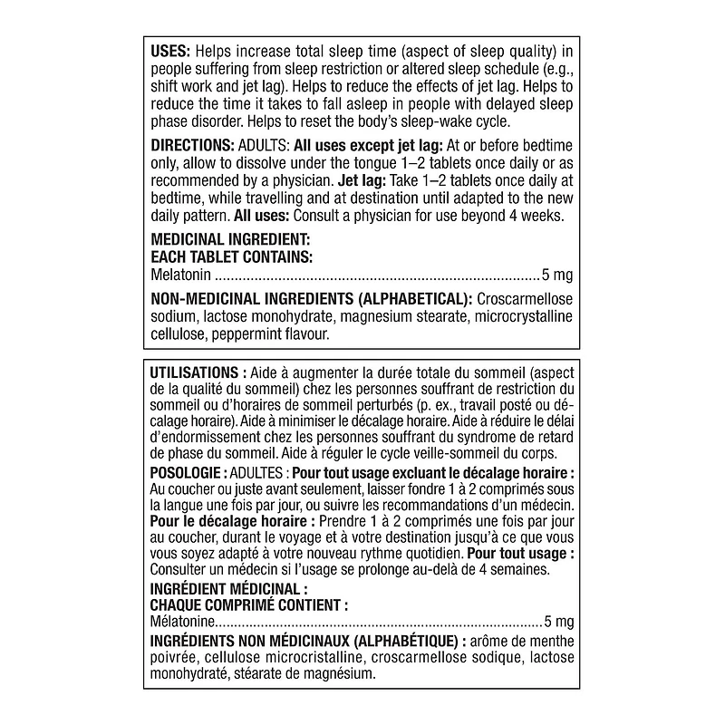 Spring Valley Melatonin 5mg, 120 Sublingual Tablets