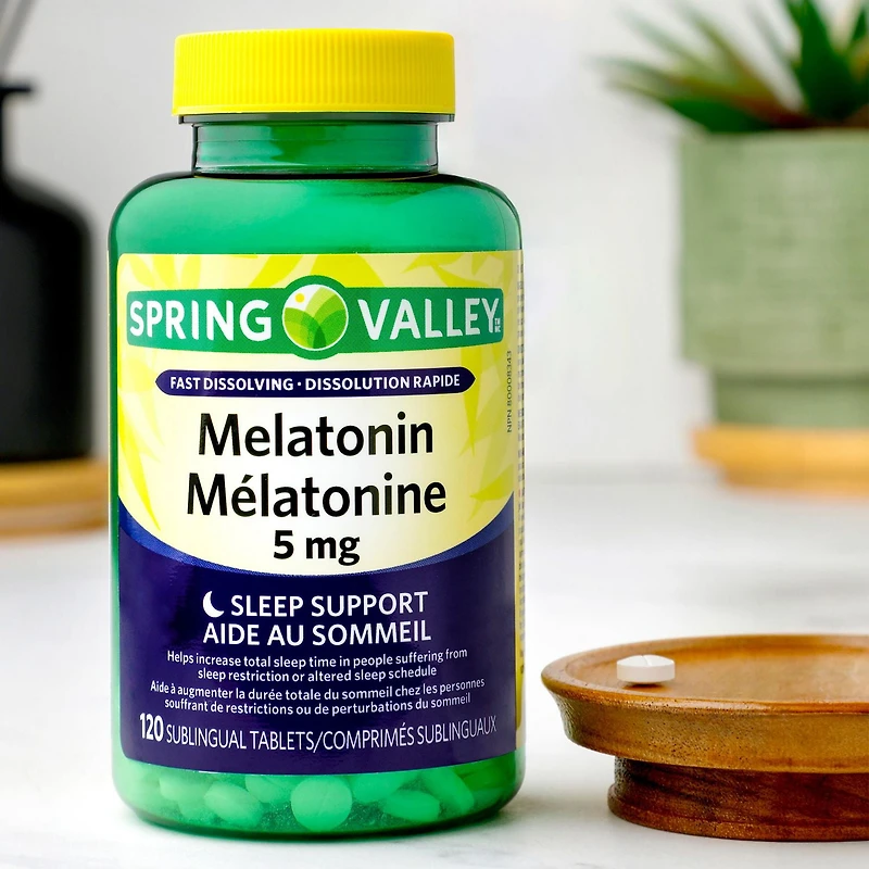 Spring Valley Melatonin 5mg, 120 Sublingual Tablets