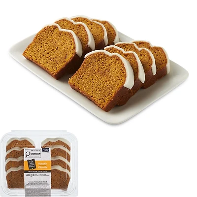 Your Fresh Market Pumpkin Iced Loaf Cake, 8 slices, 400 g total
