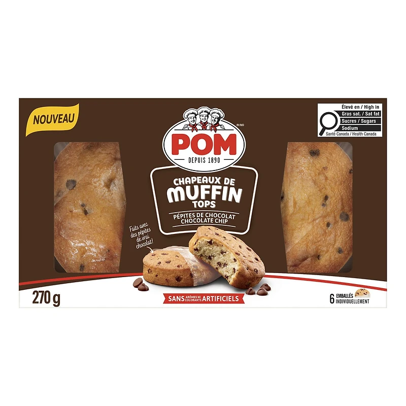 Muffin aux pépites de chocolat POMᴹᴰ Emb. de 6
