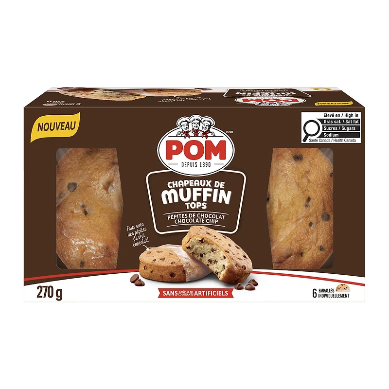 Muffin aux pépites de chocolat POMᴹᴰ Emb. de 6