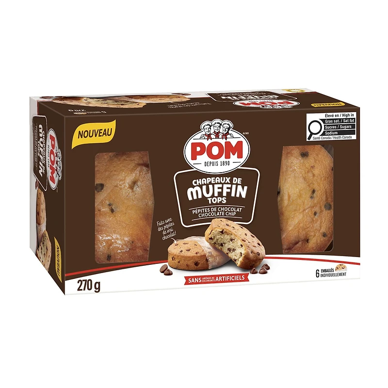 Muffin aux pépites de chocolat POMᴹᴰ Emb. de 6