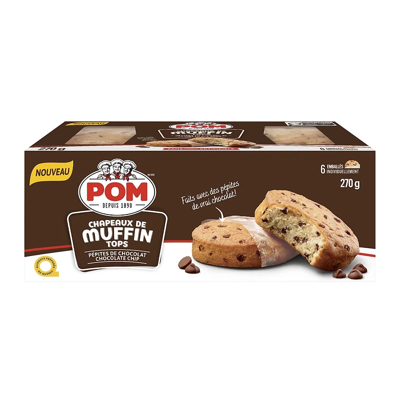 Muffin aux pépites de chocolat POMᴹᴰ Emb. de 6