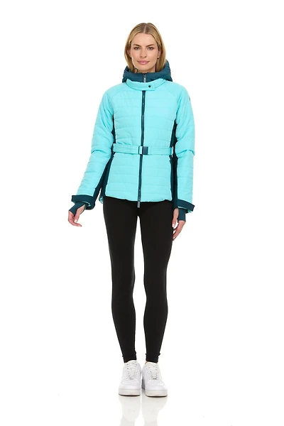 Veste de ski ceinturée Swiss Alps pour femmes