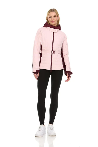 Veste de ski ceinturée Swiss Alps pour femmes