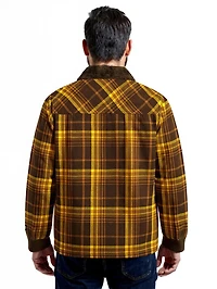 Veste zippée intégrale en flanelle Sherpa John Deere pour homme, tailles S à XL