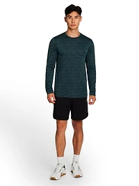 Reebok Chemise à manches longues Stride Performance pour hommes