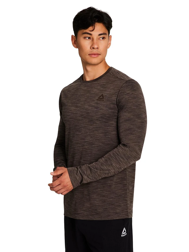 Reebok Chemise à manches longues Stride Performance pour hommes
