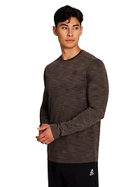 Reebok Chemise à manches longues Stride Performance pour hommes