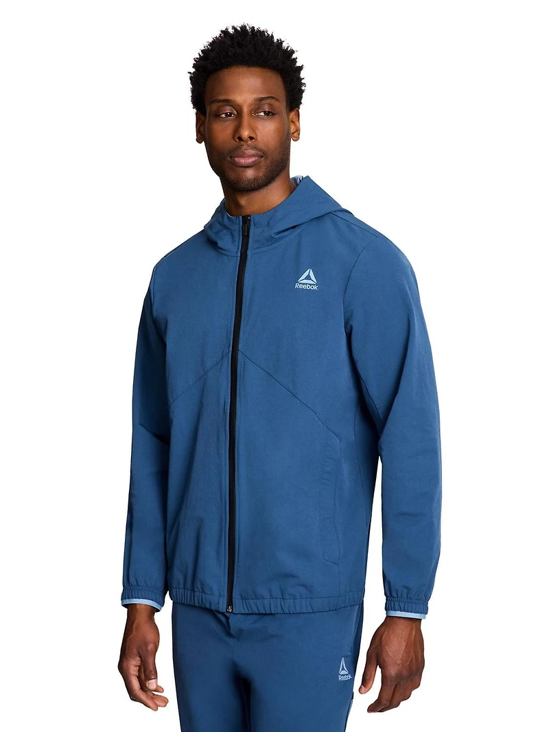 Men's Reebok Ascent Full-Zip Woven Jack, Sizes S-XL