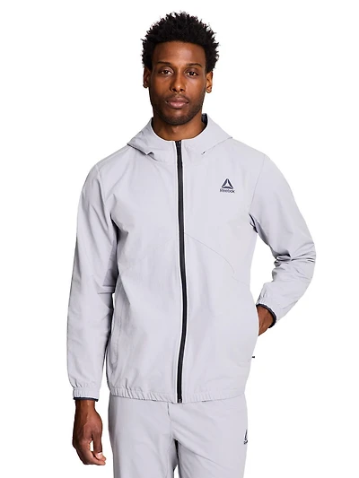 Reebok Veste tissée entièrement zippée ascent pour homme