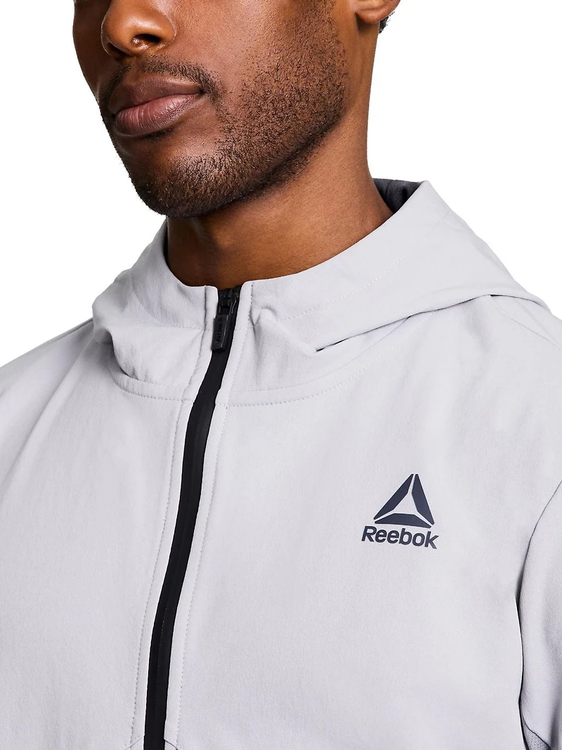 Men's Reebok Ascent Full-Zip Woven Jack