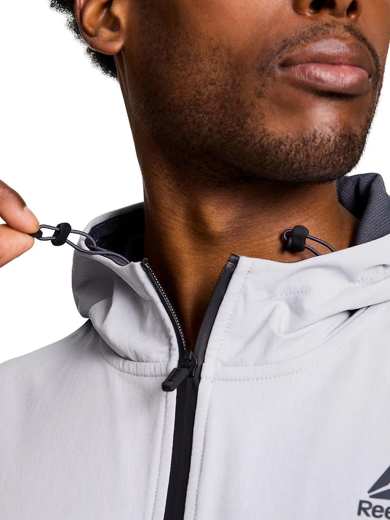 Men's Reebok Ascent Full-Zip Woven Jack