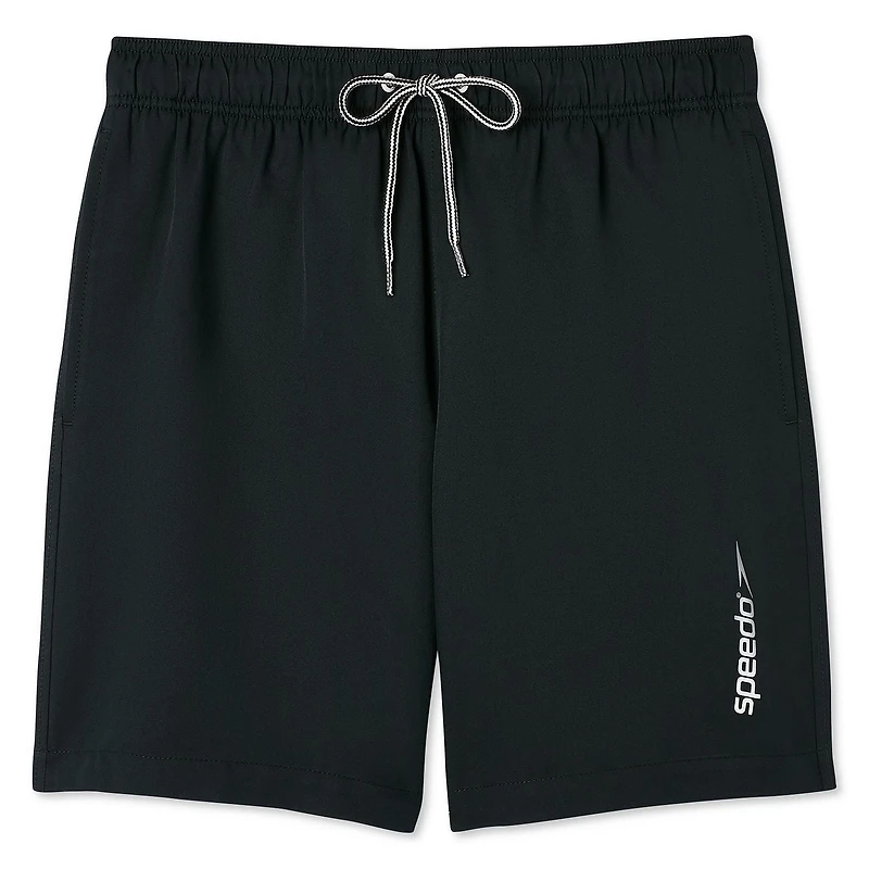 Short de volley 18 po couleur unie Speedo pour hommes Tailles P-2XL