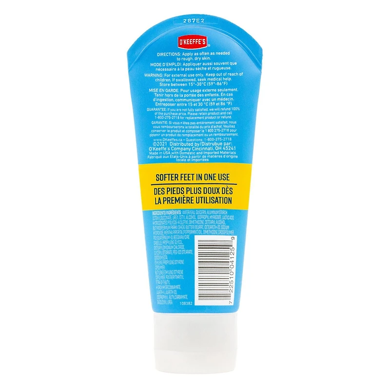 Crème hydratante pour les pieds - exfoliant