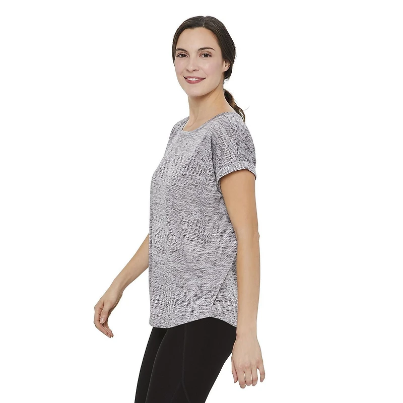 T-shirt à manches roulées Athletic Works pour femmes