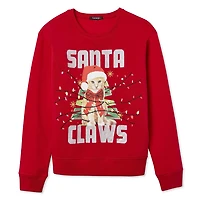 George Women's Fleece Christmas Sweatshirt