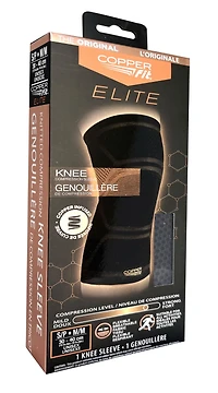 Copper Fit Elite Knee Sleeve, CF Elite Knee Sleeve S/M