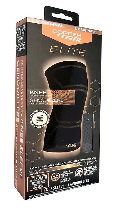 Copper Fit Elite Knee Sleeve, CF Elite Knee Sleeve L/XL