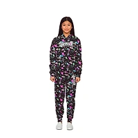 Justice Girls Flower Block Long Sleeve Hoodie