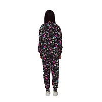 Justice Girls Flower Block Long Sleeve Hoodie