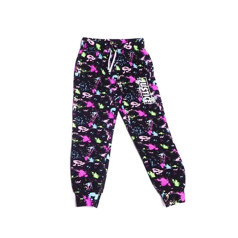 Justice Girls Flower Block Joggers