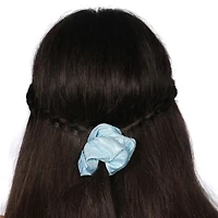 Justice Girls Ice Blue Black Leotard With Scrunchie