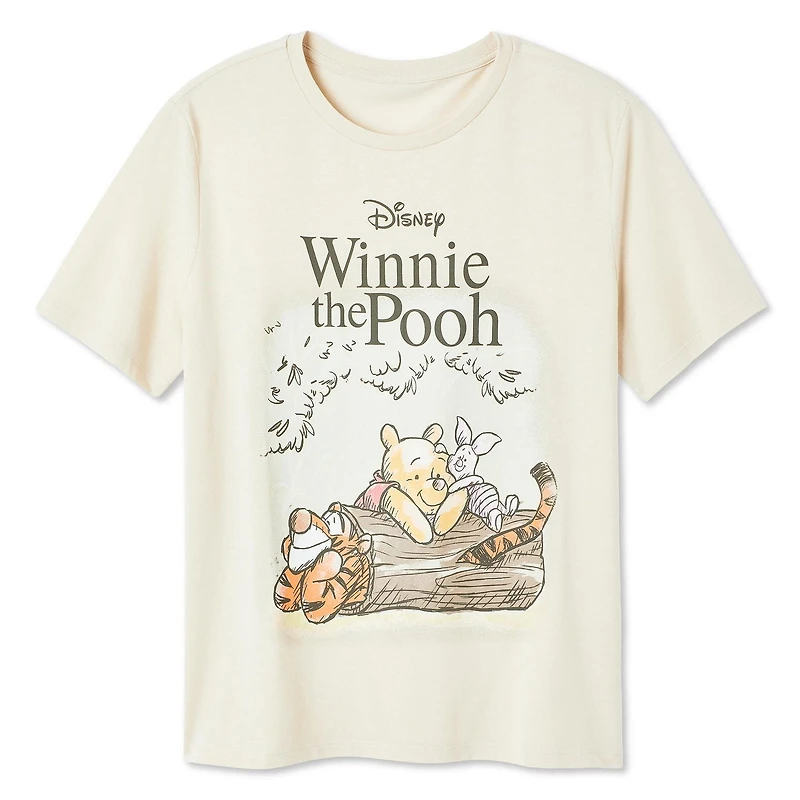 Disney Women's Winnie the Pooh Short Sleeve Tee, Sizes XS-XL