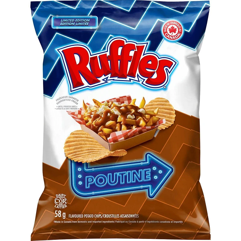Ruffles croustilles assaisonnées Poutine