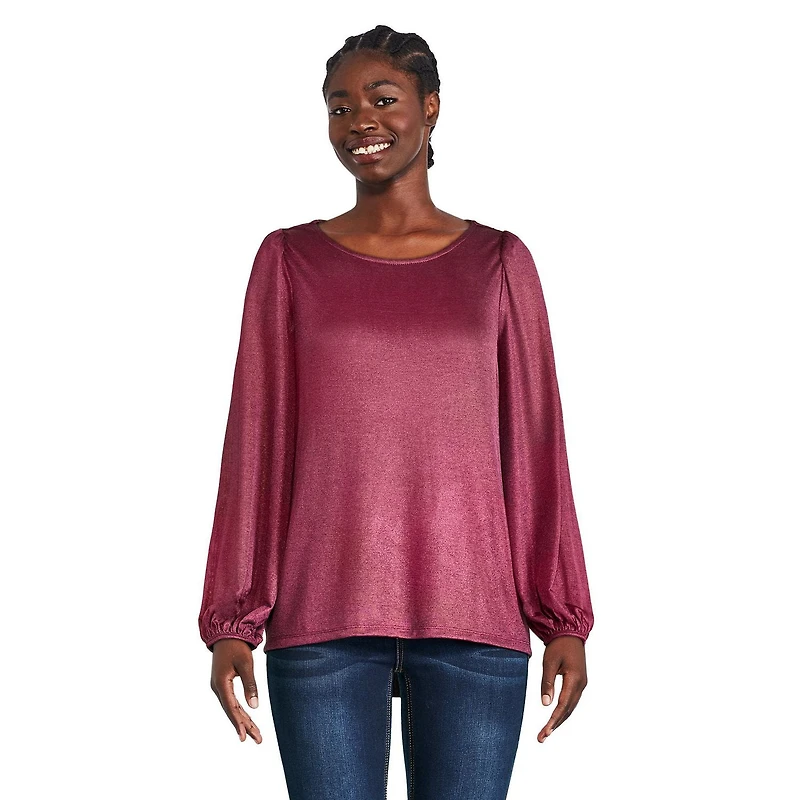 George Women's Shimmery High-Low Top