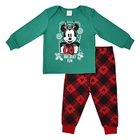 Disney Mickey Mouse pyjamas pour garçons ensemble 2pièces