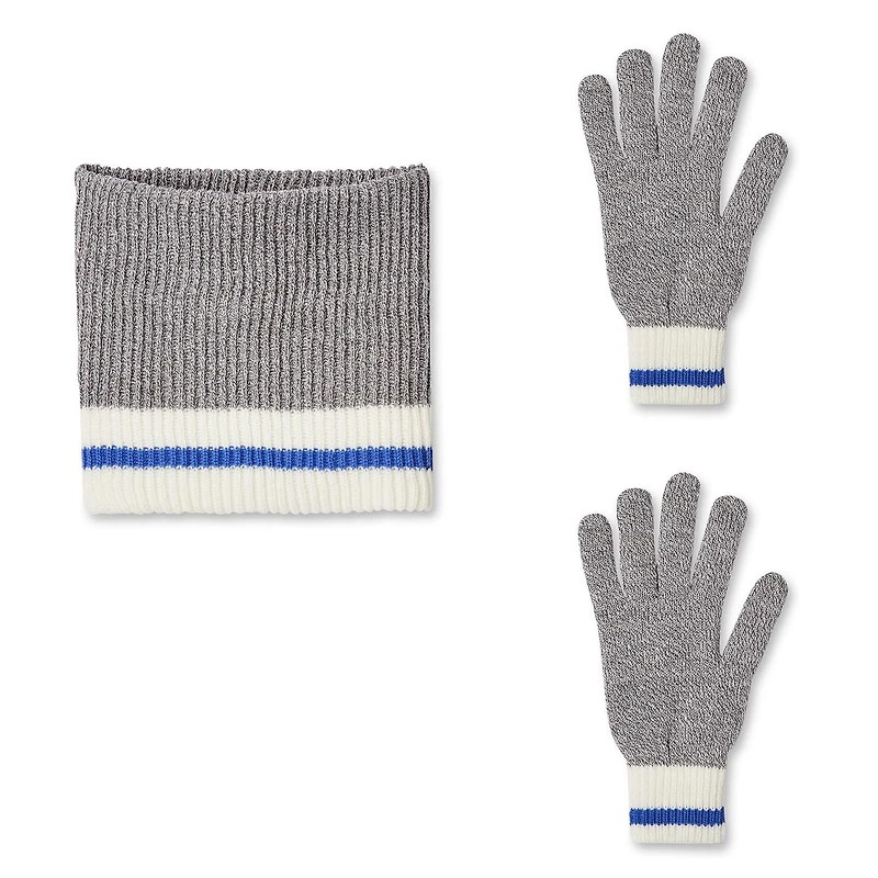 Ensemble 2 pièces cache-cou et gants George pour garçons