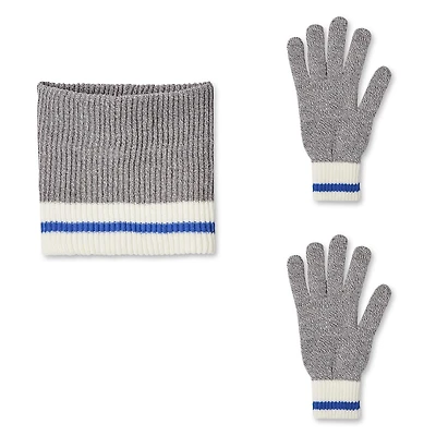 Ensemble 2 pièces cache-cou et gants George pour garçons
