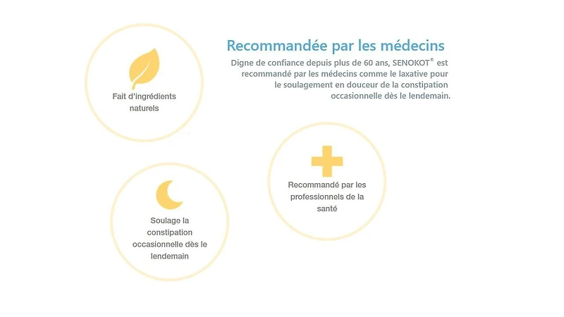 Comprimés Senokot extra fort en sennoside 60 Tablets