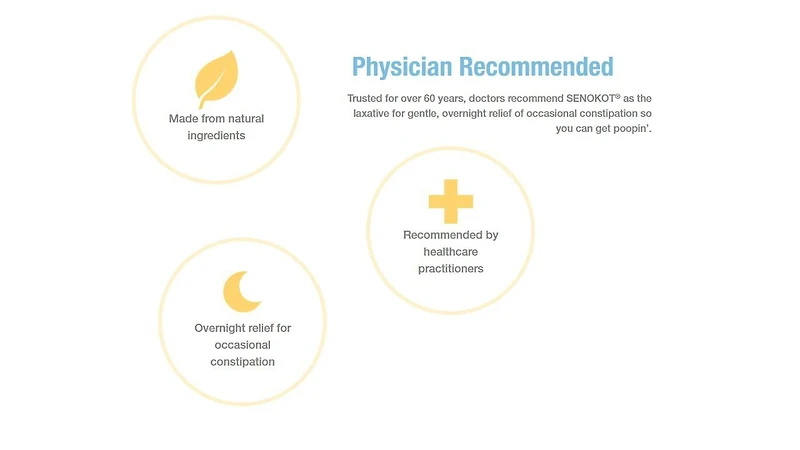 Comprimés Senokot extra fort en sennoside 60 Tablets