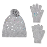 Ensemble 2 pièces tuque et gants George pour filles