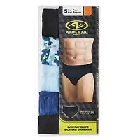 Lot de 5 slips extensibles Athletic Works pour hommes Tailles P–TG