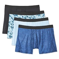 Athletic Works Men's Everyday Stretch Trunks 4-Pack, Sizes S-XL