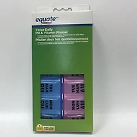 Equate Twice Daily Pill & Vitamin Planner, XL, Fourteen extra-large compartments