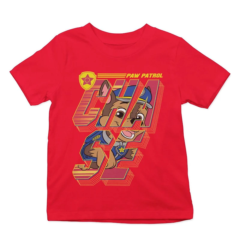 Paw Patrol Boy's Short Sleeve crew neck T-Shirt, Sizes XS to XL