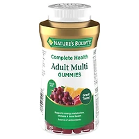 NATURE'S BOUNTY Multivitamines pour adultes, aide à soutenir la fonction immunitaire, aide au développement des os et des dents, saveurs de cerise, de raisin et d’orange 150 paquet