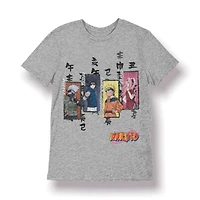 Naruto T-Shirt col rond à manches courtes pour garçon Tailles TP à TG