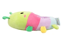 Pantoufles en peluche <br>pour filles Rutabaga la chenille Squishmallows. Grandeurs disponibles:(11/12),(13/1),(2/3),(4/5)