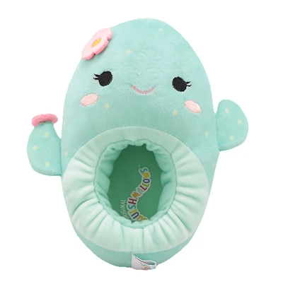 Pantoufles en peluche <br>pour filles Graciela Cactus Squishmallows. Grandeurs disponibles: P(11/12), M(13/1), G(2/3)