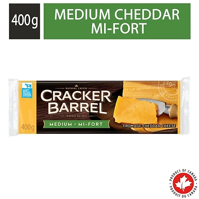 Cracker Barrel Fromage Cheddar Mi-Fort Coloré 400g