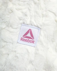 Reebok Girls' Long Stretch Reversible Puffer Coat,