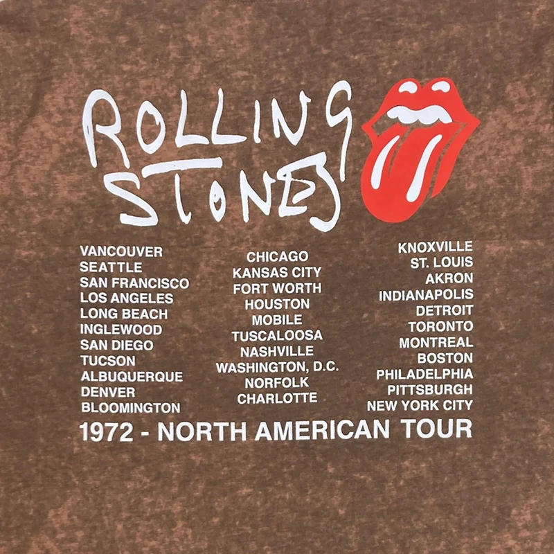 Rolling Stones Tee shirt femme. Ce t-shirt à manches courtes et col rond pour femme peut facilement être porté avec votre jean ou votre bas préféré et