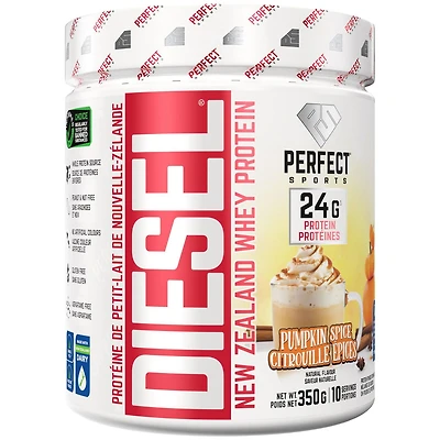 PERFECT Sports - DIESEL New Zealand Whey Protein, Pumpkin Spice, 350g